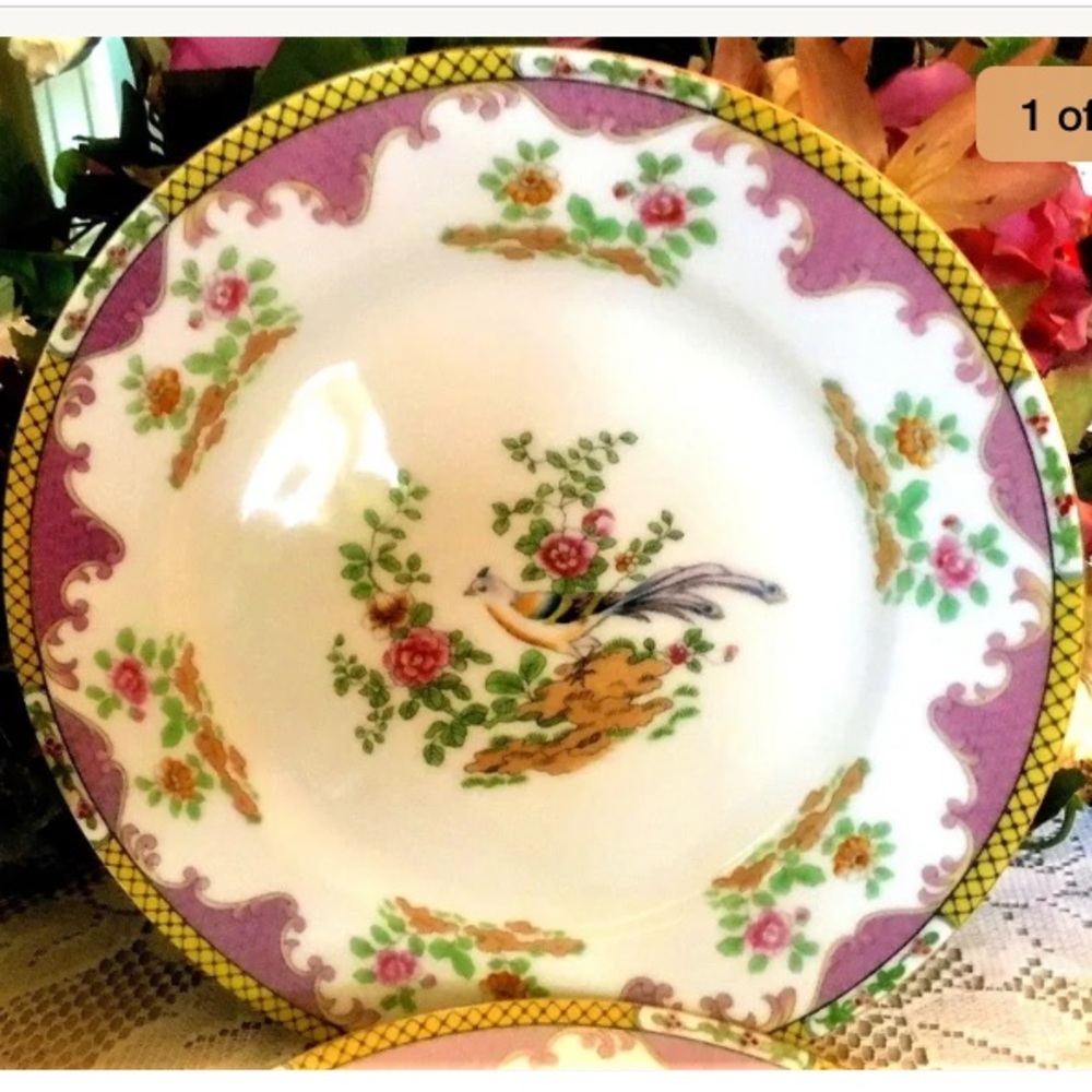 4 Antique Noritake Chanvale Dinner Plate1921 Japan